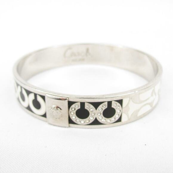 Coach Signature Logo Bangle Bracelet - Picture 1 of 8
